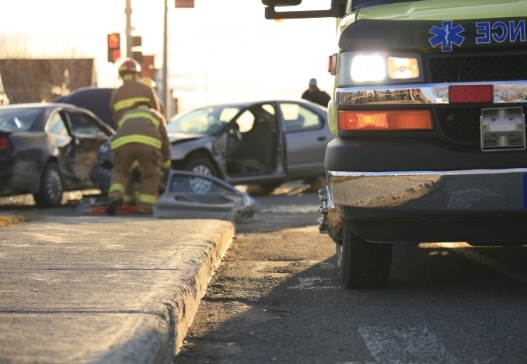 Car wreck caused by lack of sleep