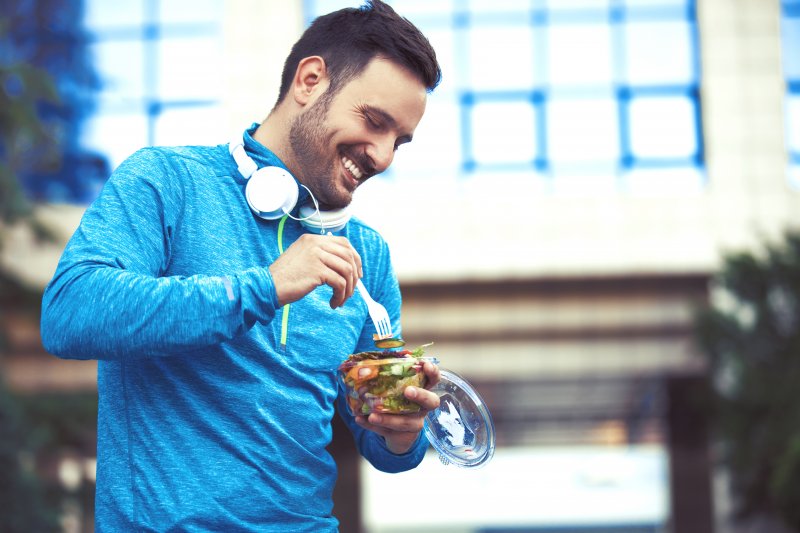 Man enjoying the keto diet while working out